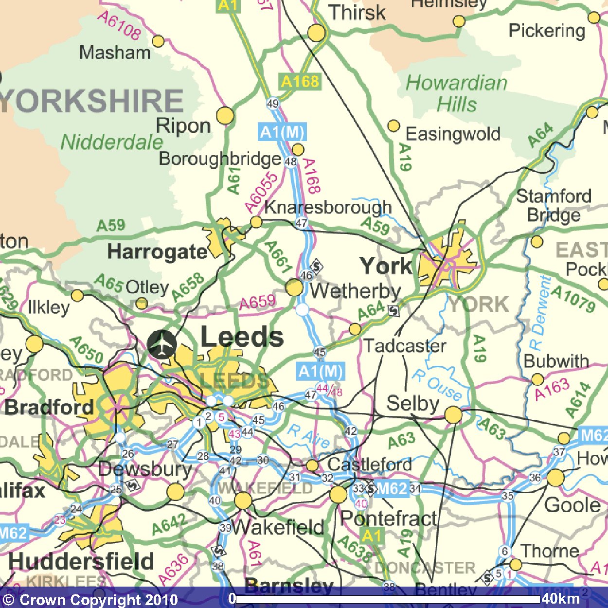 Leeds England Map